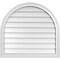 Ekena Millwork Round Top Surface Mount PVC Gable Vent w/ 2"W x 1-1/2"P Brickmould Frame, 30"W x 28"H GVPRT30X2802SN - alternate 1